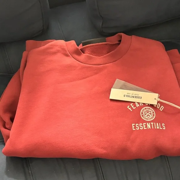 Essentials Brick Red Crewneck